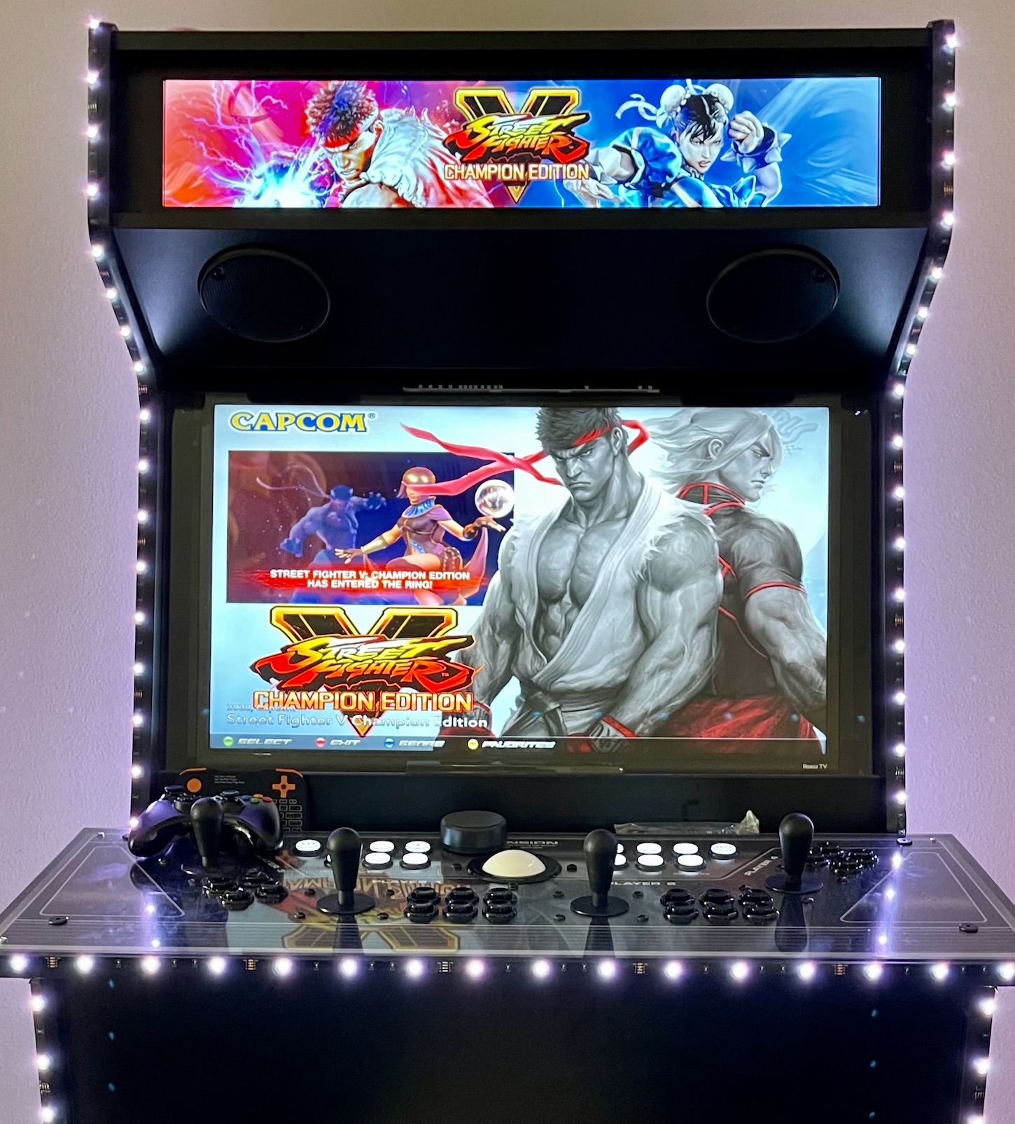 Street Fighter 2 Marquee Game/rec Room LED Display Light Box 